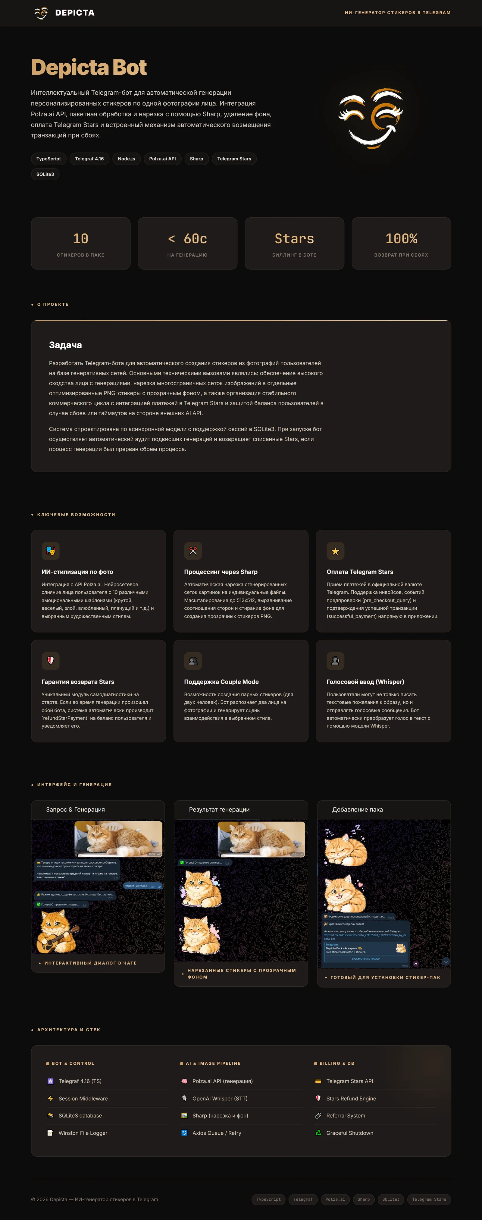 Презентация проекта Depicta