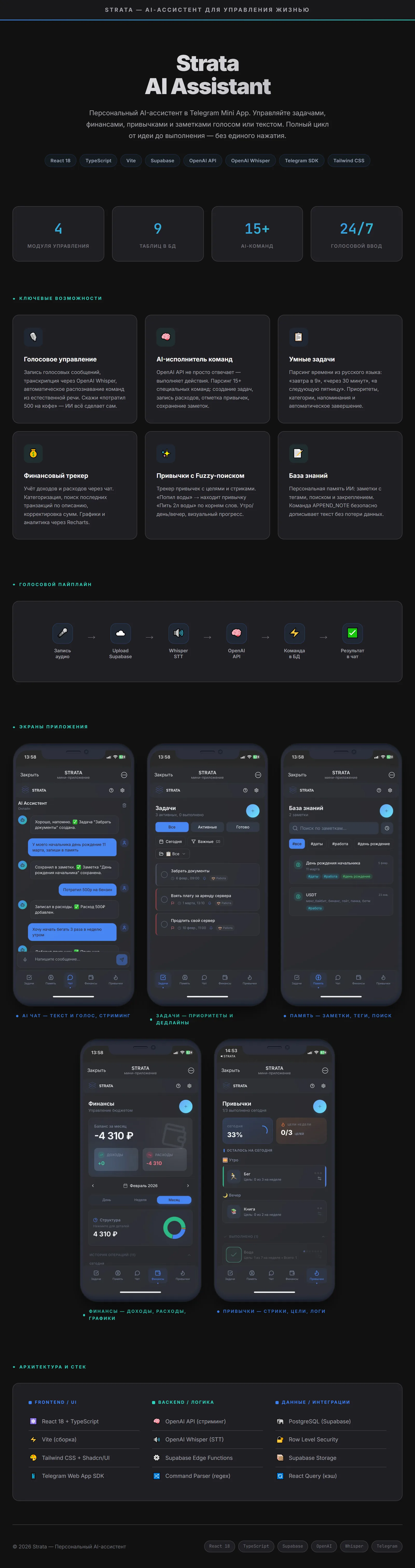 Презентация проекта STRATA